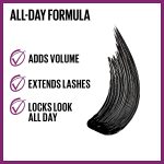 Maybelline The Falsies Lash Lift Washable Mascara Volumizing, Lengthening, Lifting, Curling, Multiplying, Eye Makeup, Blackest Black, 1 Count - Image 3